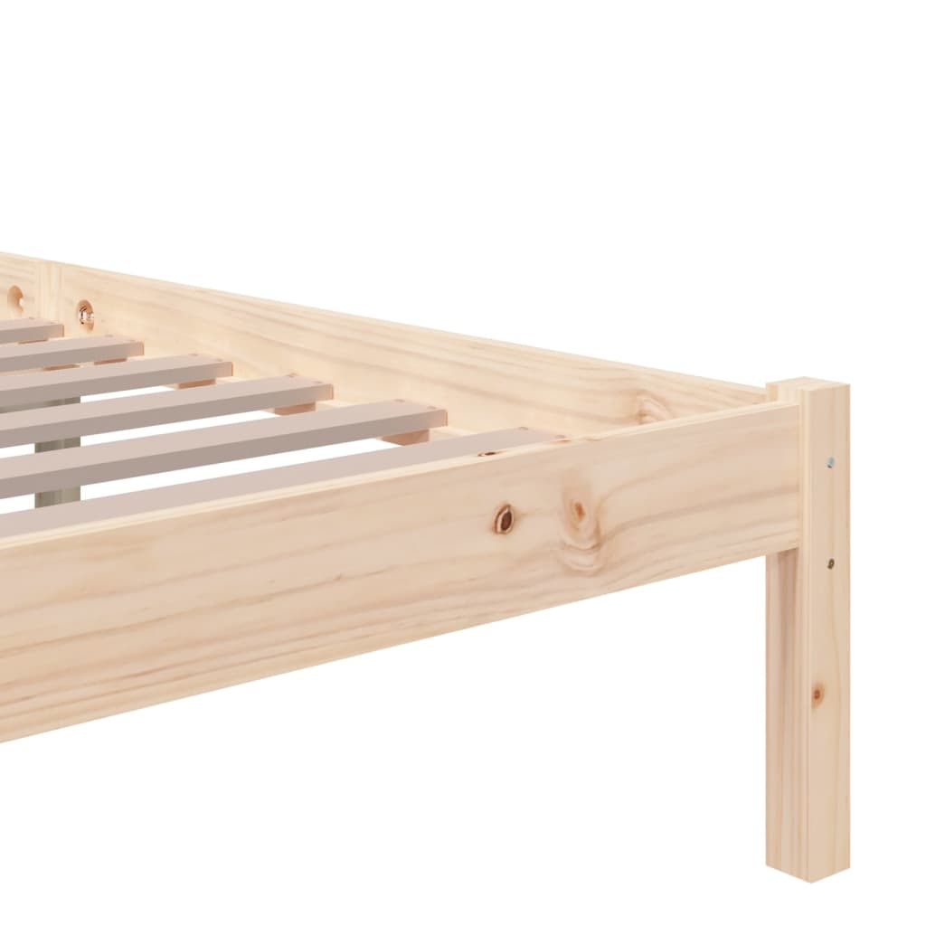 Bed Frame without Mattress Solid Wood 180x200 cm Super King Super King Size - Bargainia.com - 
