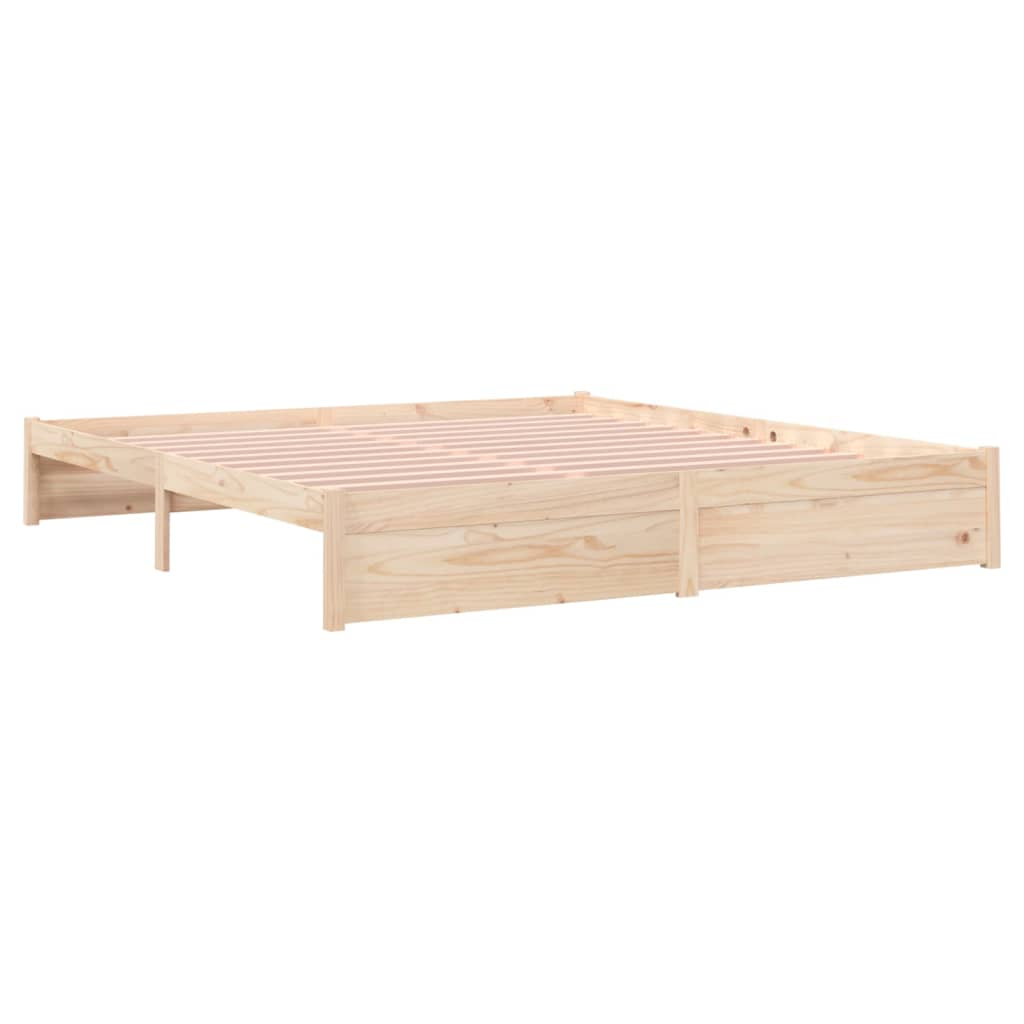 Bed Frame without Mattress Solid Wood 180x200 cm Super King Super King Size - Bargainia.com - 8720286999097 - 814964