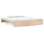 Bed Frame without Mattress Solid Wood 180x200 cm Super King Super King Size - Bargainia.com - 