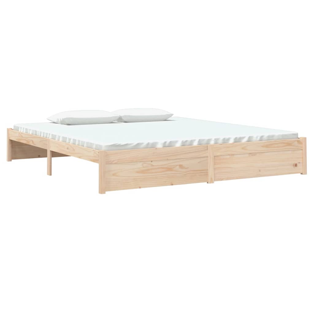 Bed Frame without Mattress Solid Wood 180x200 cm Super King Super King Size - Bargainia.com - 8720286999097 - 814964