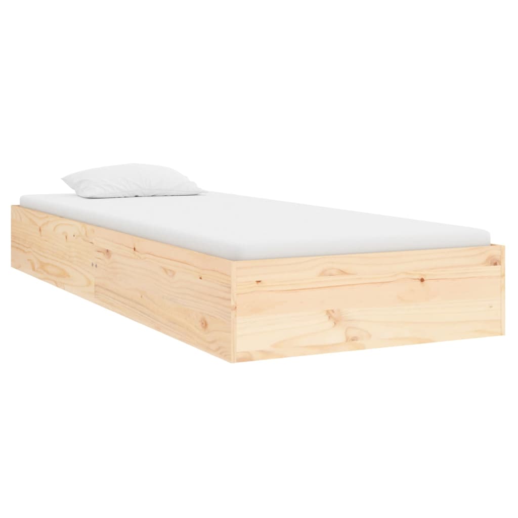 Bed Frame without Mattress Solid Wood 90x190 cm Single Single - Bargainia.com - 8720287067535 - 820067