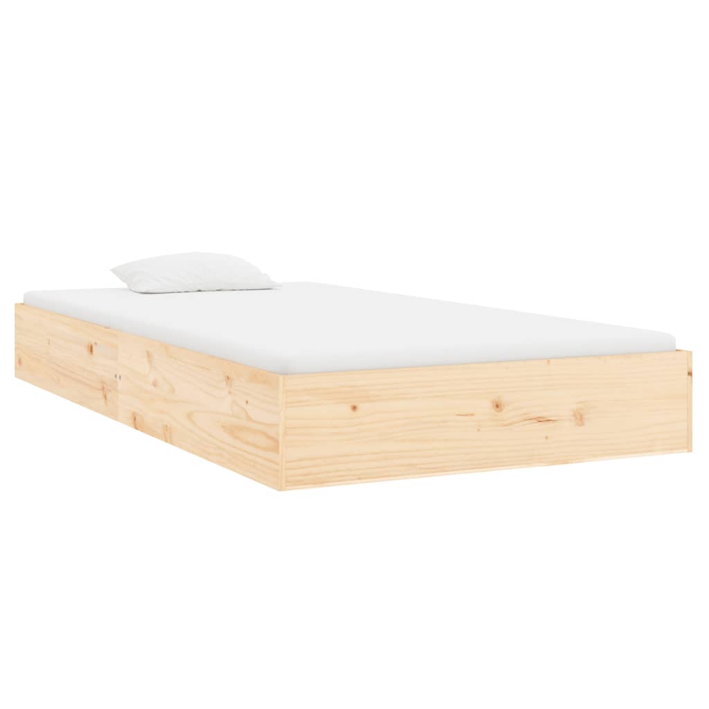 Bed Frame without Mattress Solid Wood 90x200 cm - Bargainia.com - 