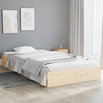 Bed Frame without Mattress Solid Wood 90x200 cm - Bargainia.com - 