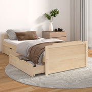 Bed Frame without Mattress Solid Wood Pine 90x200 cm - Bargainia.com - 8720286579176 - 322159