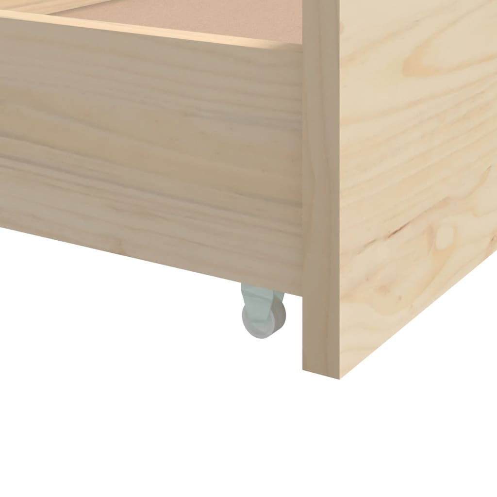 Bed Frame without Mattress Solid Wood Pine 90x200 cm - Bargainia.com - 8720286579176 - 322159