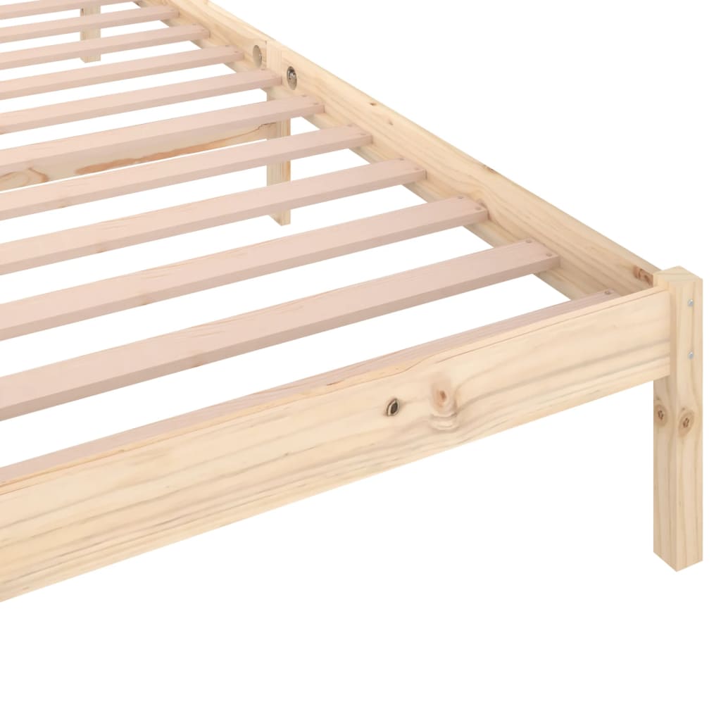 Bed Frame without Mattress Solid Wood Pine 90x200cm - Bargainia.com - 8720286877432 - 810415