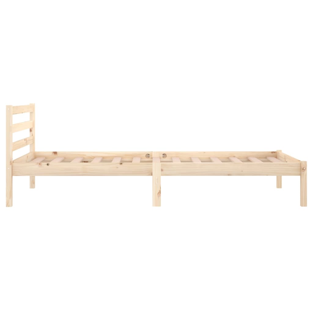 Bed Frame without Mattress Solid Wood Pine 90x200cm - Bargainia.com - 8720286877432 - 810415