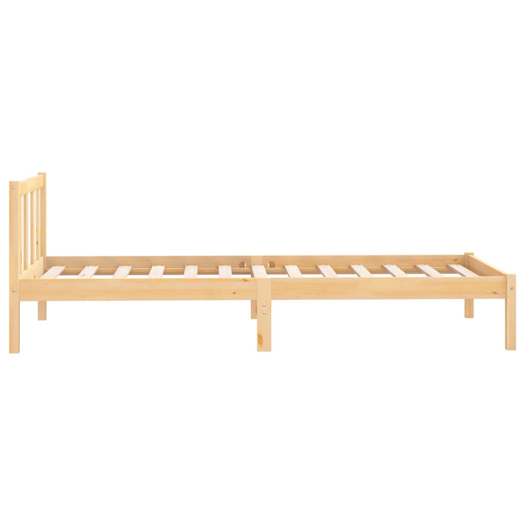 Bed Frame without Mattress Solid Wood Single - Bargainia.com - 8720286671245 - 810047