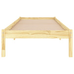 Bed Frame without Mattress Solid Wood Single - Bargainia.com - 