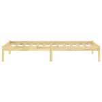 Bed Frame without Mattress Solid Wood Single - Bargainia.com - 