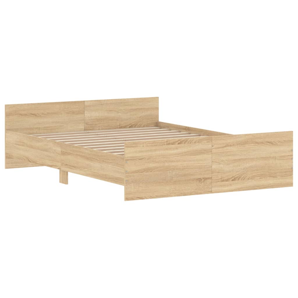 Bed Frame without Mattress Sonoma Oak 140x190 cm - Bargainia.com - 8721012157408 - 3203784