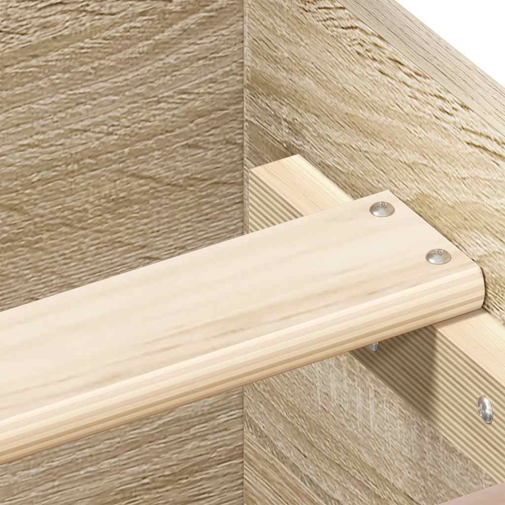 Bed Frame without Mattress Sonoma Oak 140x200 cm - Bargainia.com - 8721012157057 - 3203749