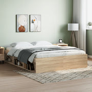 Bed Frame without Mattress Sonoma Oak 140x200 cm - Bargainia.com - 8721012158177 - 3203861