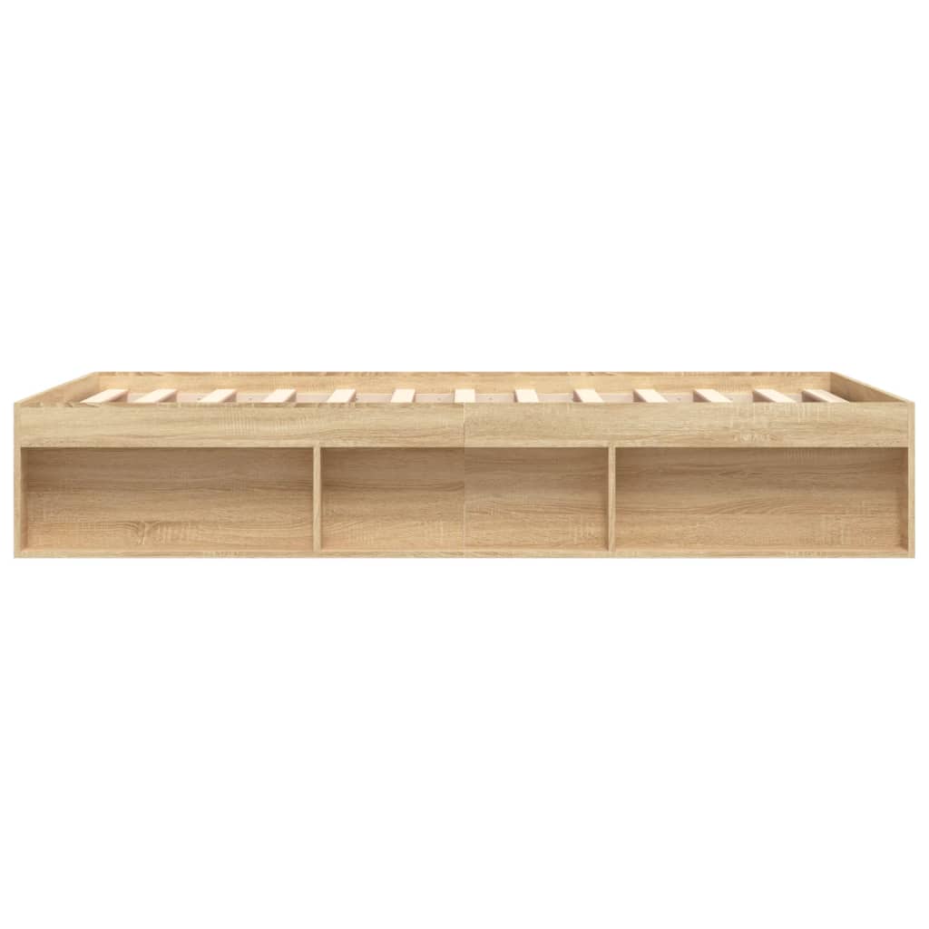 Bed Frame without Mattress Sonoma Oak 160x200 cm - Bargainia.com - 8721012158313 - 3203875