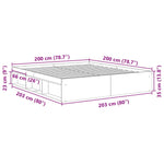 Sonoma Oak King Size Bed Frame With Storage - 200x200cm - Bargainia.com - 