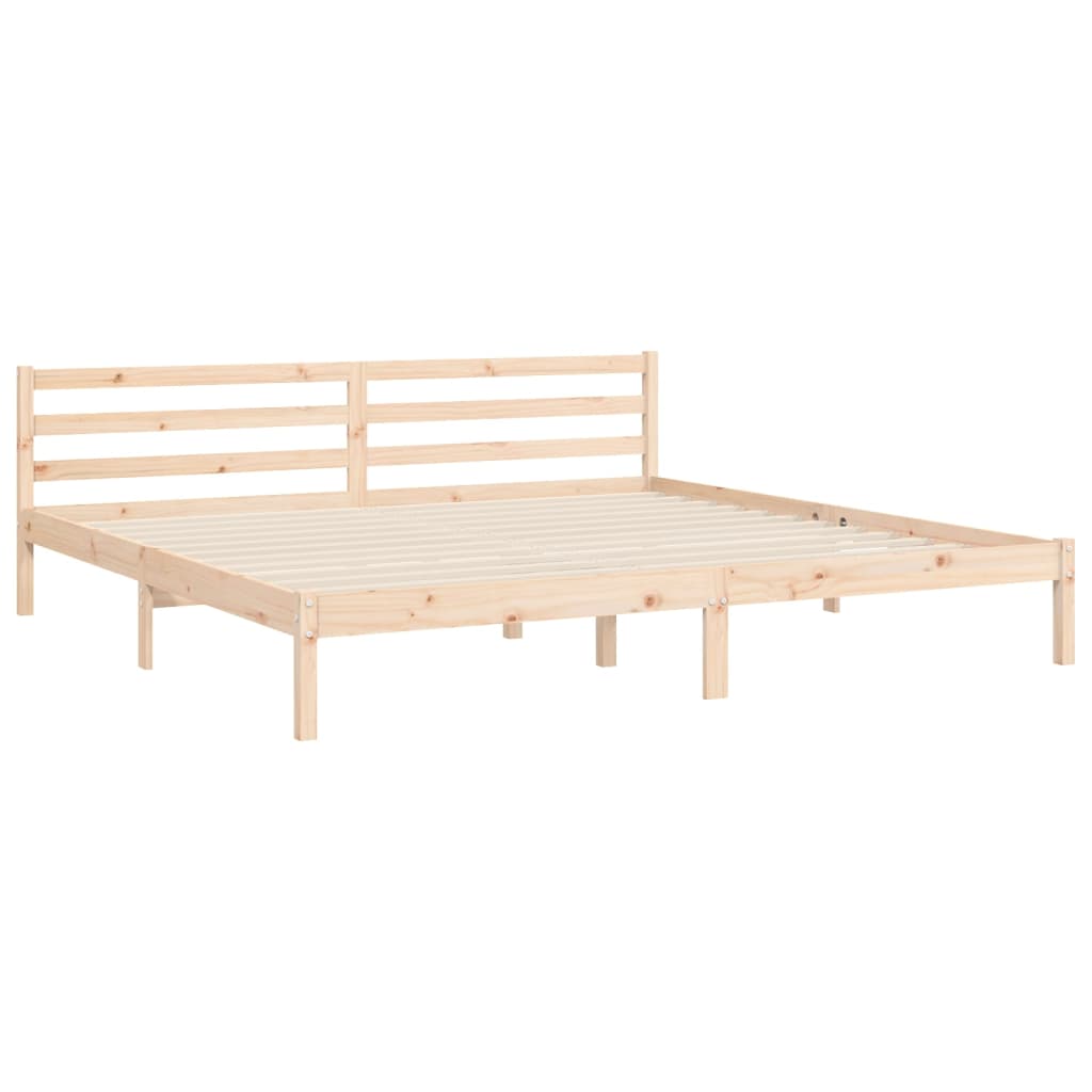Bed Frame without Mattress Super King Size Solid Wood - Bargainia.com - 