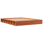 Bed Frame without Mattress Wax Brown 120x190 cm Small Double Solid Wood Pine - Bargainia.com - 