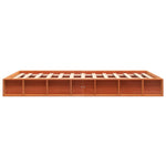Bed Frame without Mattress Wax Brown 120x190 cm Small Double Solid Wood Pine - Bargainia.com - 