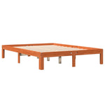 Bed Frame without Mattress Wax Brown 120x190 cm Small Double Solid Wood Pine - Bargainia.com - 
