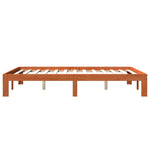 Bed Frame without Mattress Wax Brown 120x190 cm Small Double Solid Wood Pine - Bargainia.com - 