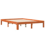 Bed Frame without Mattress Wax Brown 120x190 cm Small Double Solid Wood Pine - Bargainia.com - 