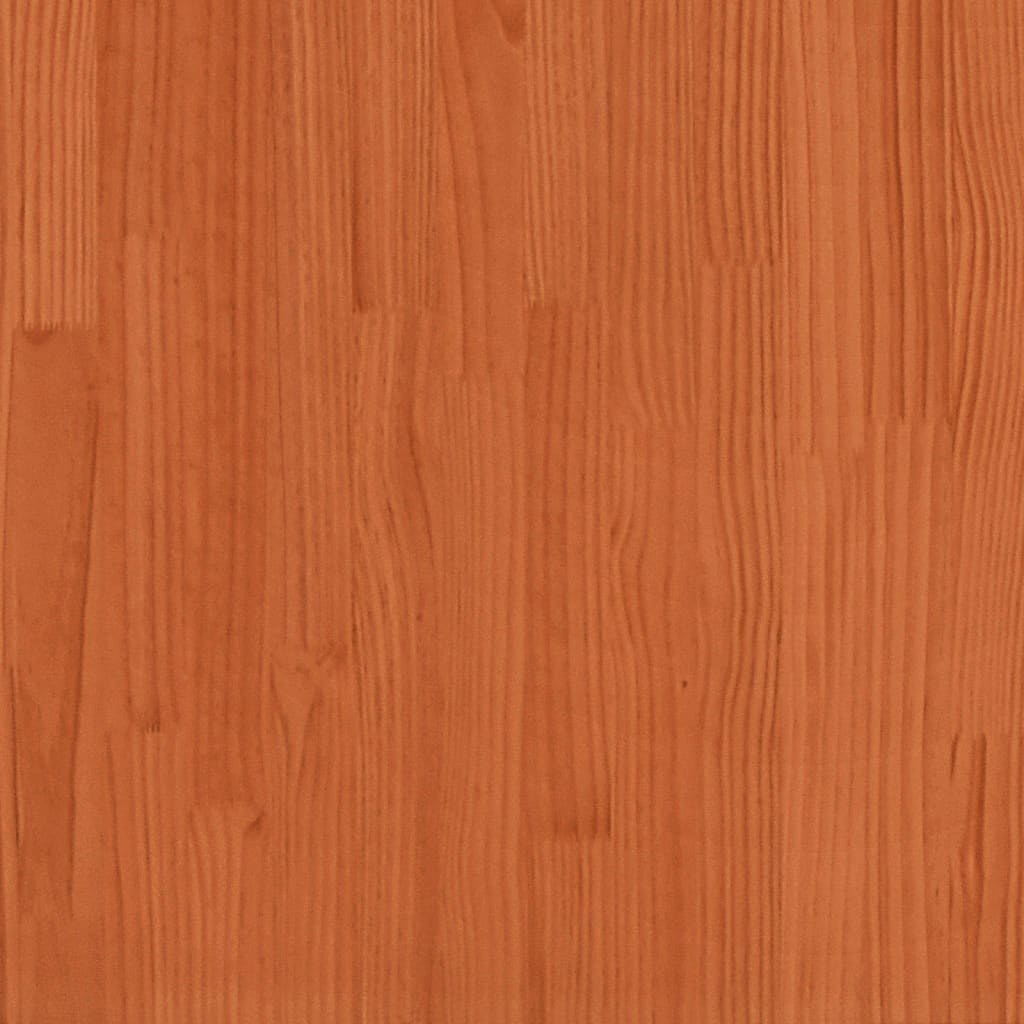 Bed Frame without Mattress Wax Brown 120x190 cm Small Double Solid Wood Pine - Bargainia.com - 