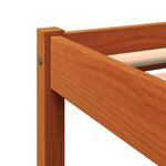 Bed Frame without Mattress Wax Brown 120x190 cm Small Double Solid Wood Pine - Bargainia.com - 