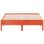 Bed Frame without Mattress Wax Brown 120x190 cm Small Double Solid Wood Pine - Bargainia.com - 