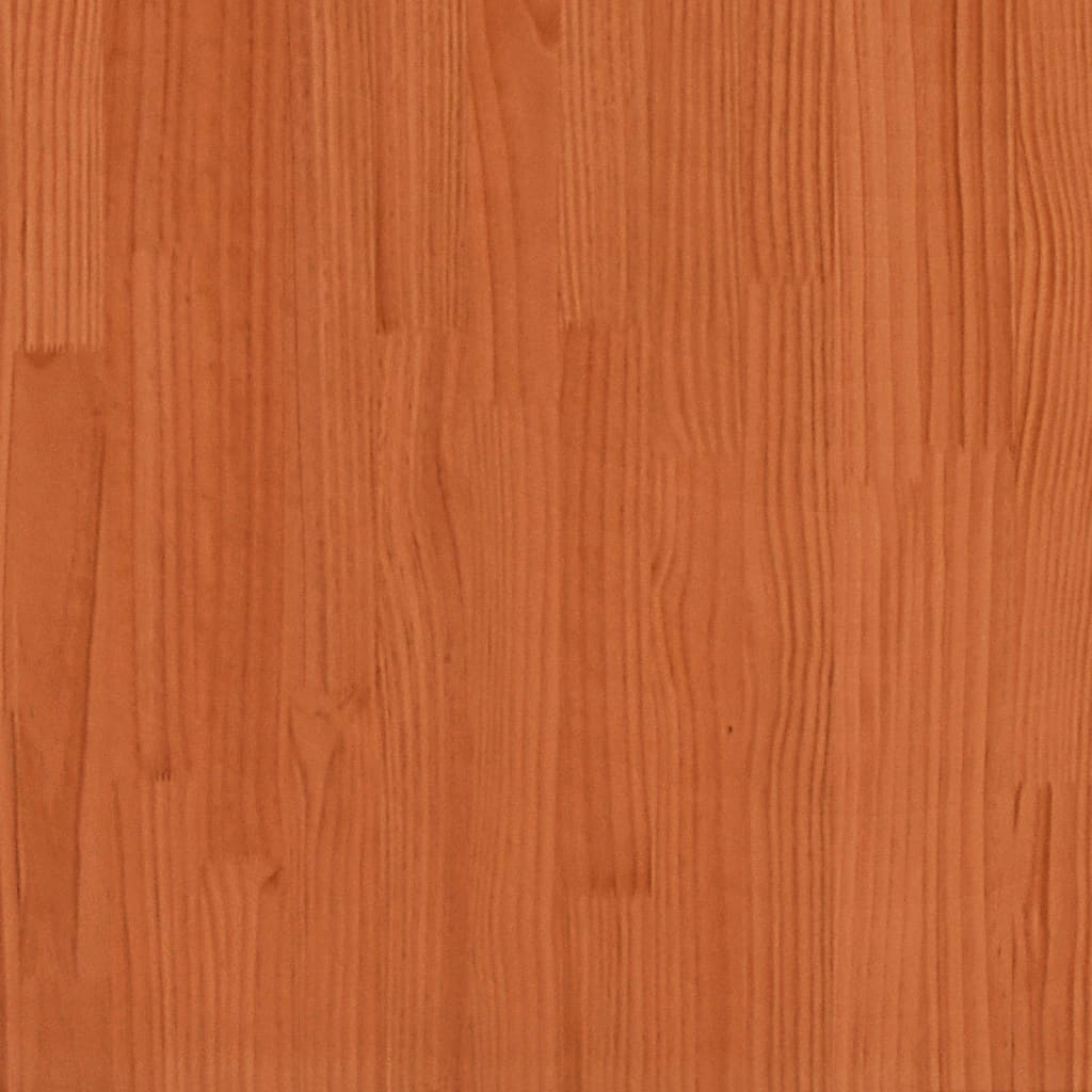 Bed Frame without Mattress Wax Brown 120x190 cm Small Double Solid Wood Pine - Bargainia.com - 