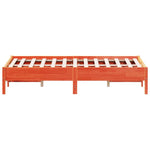 Bed Frame without Mattress Wax Brown 120x190 cm Small Double Solid Wood Pine - Bargainia.com - 