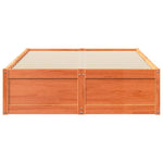 Bed Frame without Mattress Wax Brown 120x190 cm Small Double Solid Wood Pine - Bargainia.com - 