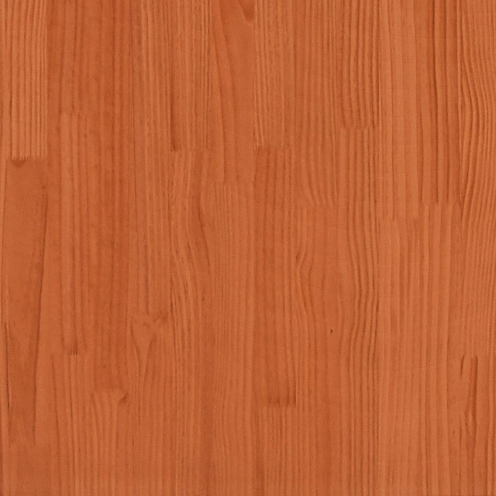 Bed Frame without Mattress Wax Brown 120x190 cm Small Double Solid Wood Pine - Bargainia.com - 