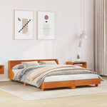 Bed Frame without Mattress Wax Brown 120x190 cm Small Double Solid Wood Pine - Bargainia.com - 