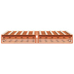 Bed Frame without Mattress Wax Brown 120x190 cm Small Double Solid Wood Pine - Bargainia.com - 