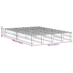 Bed Frame without Mattress Wax Brown 120x190 cm Small Double Solid Wood Pine - Bargainia.com - 