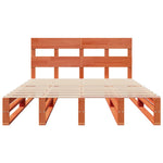 Bed Frame without Mattress Wax Brown 120x190 cm Small Double Solid Wood Pine - Bargainia.com - 