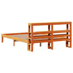 Bed Frame without Mattress Wax Brown 120x190 cm Small Double Solid Wood Pine - Bargainia.com - 