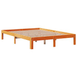 Bed Frame without Mattress Wax Brown 120x190 cm Small Double Solid Wood Pine - Bargainia.com - 