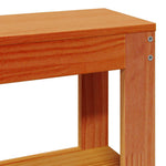 Bed Frame without Mattress Wax Brown 120x190 cm Small Double Solid Wood Pine - Bargainia.com - 