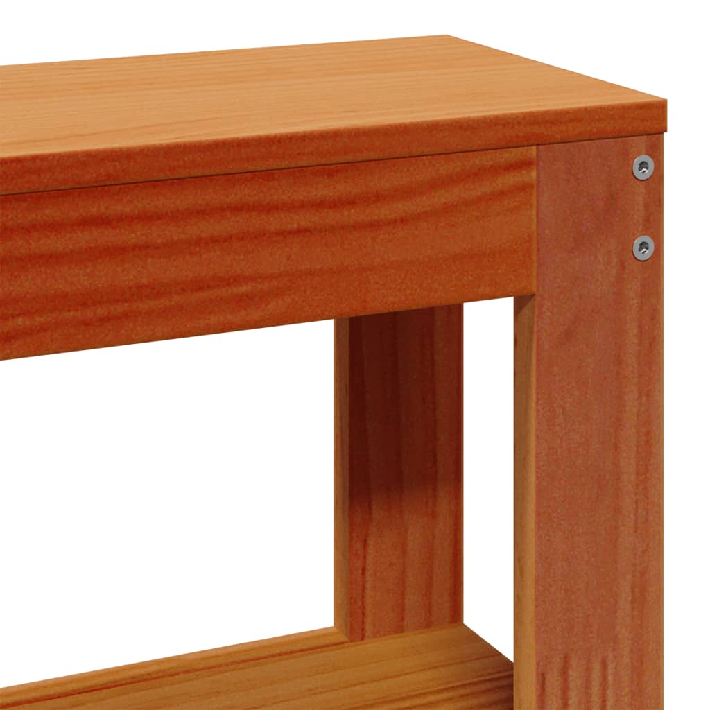Bed Frame without Mattress Wax Brown 120x190 cm Small Double Solid Wood Pine - Bargainia.com - 