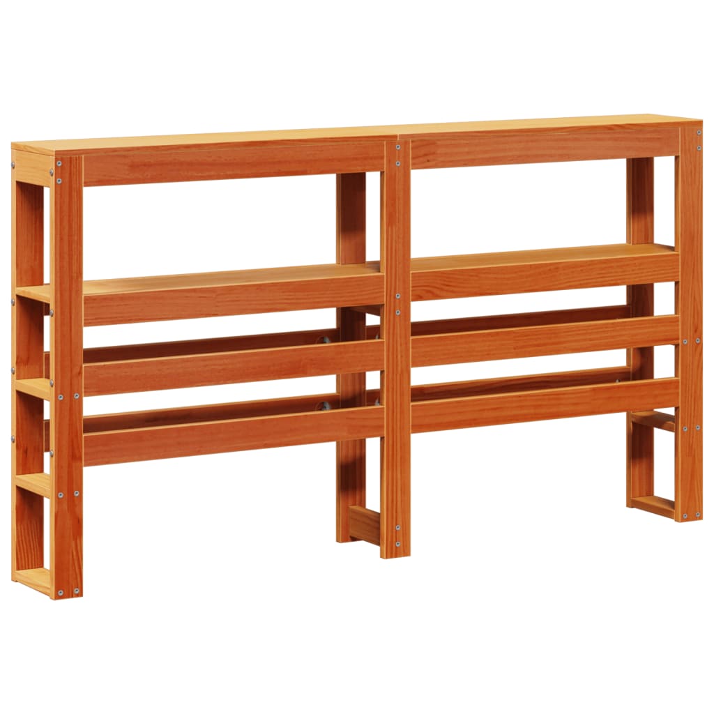 Bed Frame without Mattress Wax Brown 120x190 cm Small Double Solid Wood Pine - Bargainia.com - 