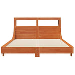 Bed Frame without Mattress Wax Brown 120x190 cm Small Double Solid Wood Pine - Bargainia.com - 