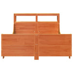 Bed Frame without Mattress Wax Brown 120x190 cm Small Double Solid Wood Pine - Bargainia.com - 