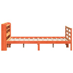 Bed Frame without Mattress Wax Brown 120x190 cm Small Double Solid Wood Pine - Bargainia.com - 
