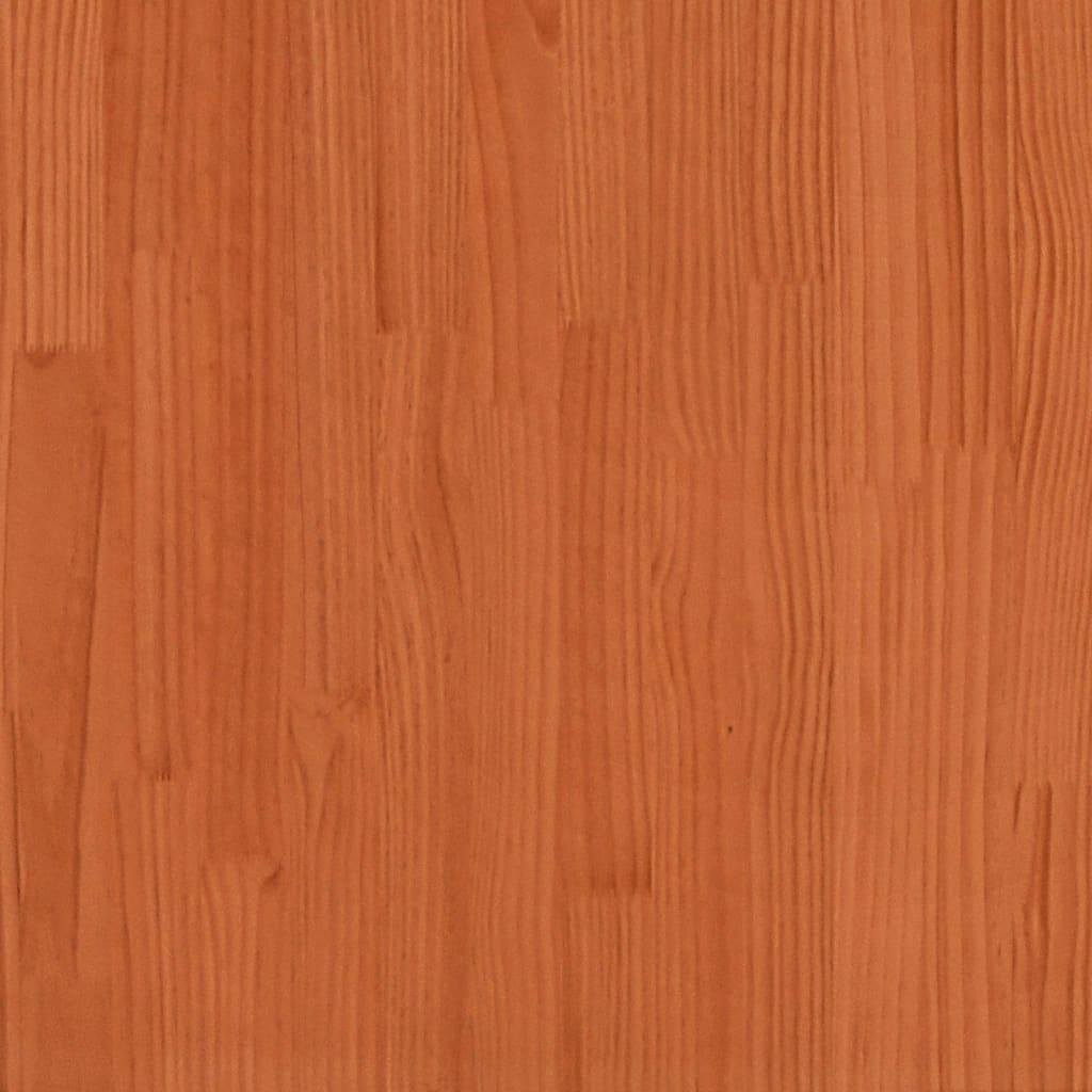 Bed Frame without Mattress Wax Brown 120x190 cm Small Double Solid Wood Pine - Bargainia.com - 
