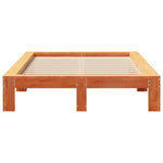 Bed Frame without Mattress Wax Brown 120x190 cm Small Double Solid Wood Pine - Bargainia.com - 