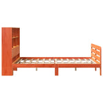 Bed Frame without Mattress Wax Brown 120x190 cm Small Double Solid Wood Pine - Bargainia.com - 