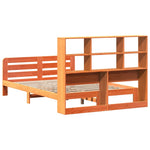 Bed Frame without Mattress Wax Brown 120x190 cm Small Double Solid Wood Pine - Bargainia.com - 