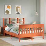 Bed Frame without Mattress Wax Brown 120x190 cm Small Double Solid Wood Pine - Bargainia.com - 