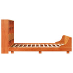 Bed Frame without Mattress Wax Brown 120x190 cm Small Double Solid Wood Pine - Bargainia.com - 